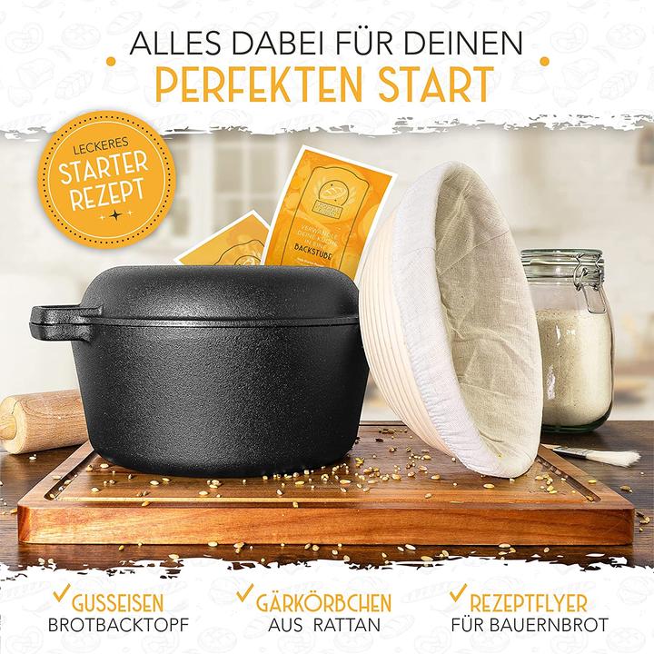 Produktbild Krustenzauber Gusseisen Brot Topf