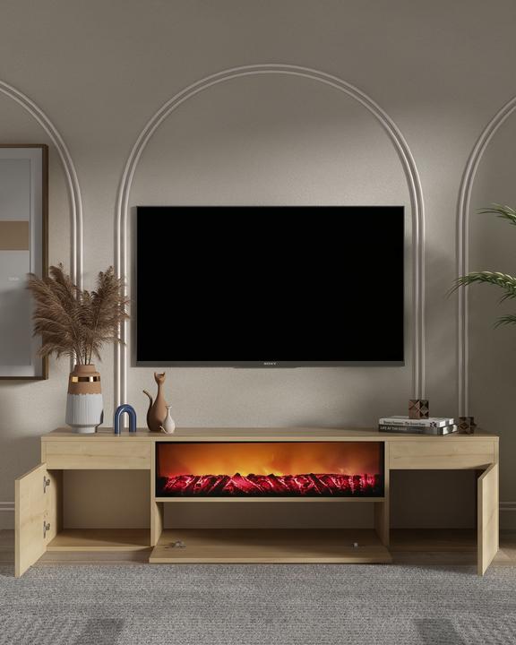 Produktbild Kalune Design Elodi Fireplace (180 x 34.60 x 45 cm)