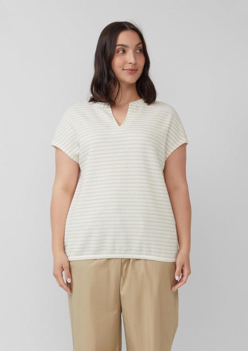 Produktbild S.Oliver T-Shirt Strukturiertes T-Shirt im Relaxed Fit (54)