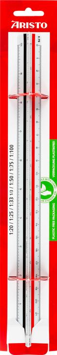 Nutritional values and ingredients Aristo Triangular ruler D, white (Plastic)