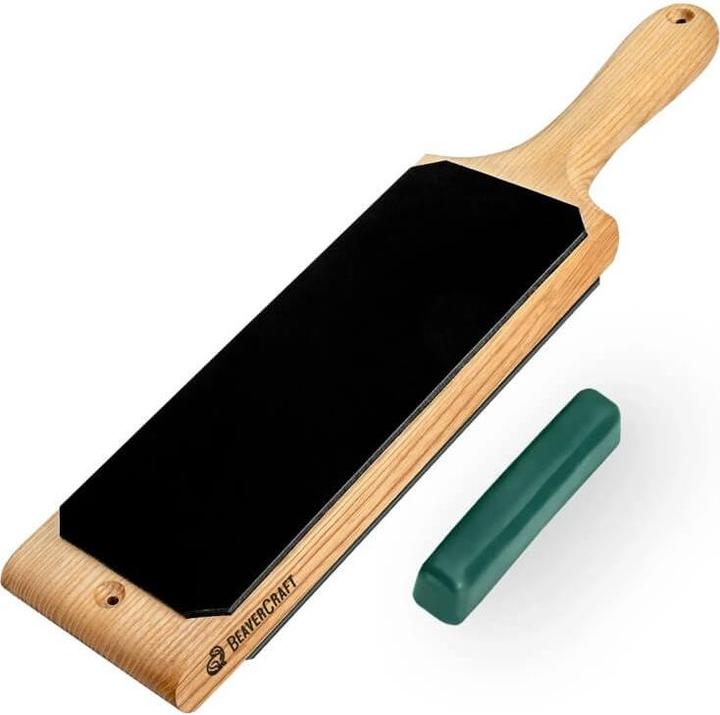 Actual product image Beaver Craft BeaverCraft Dual sided Leather Paddle w P01 (39 cm, 2-piece)