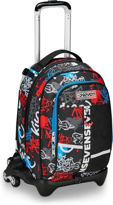 Actual product image Seven Detachable Trolley Backpack with Three-Wheel System and Crossover Straps (34 l)