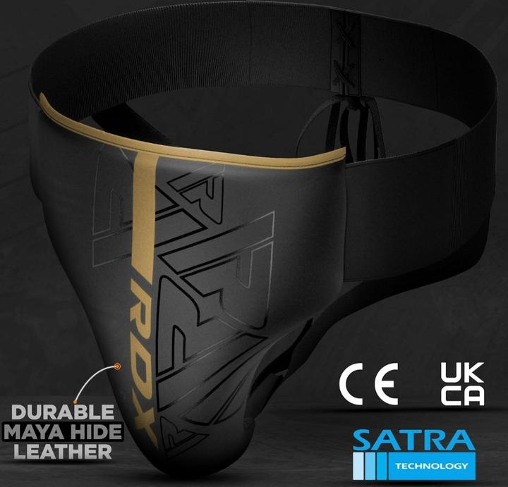 Actual product image Rdx Groin Guard Rex F6 Matte Golden-XL (XL)