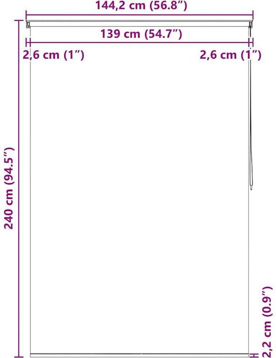 Immagine prodotto vidaXL Nemanja (240 x 140 cm)