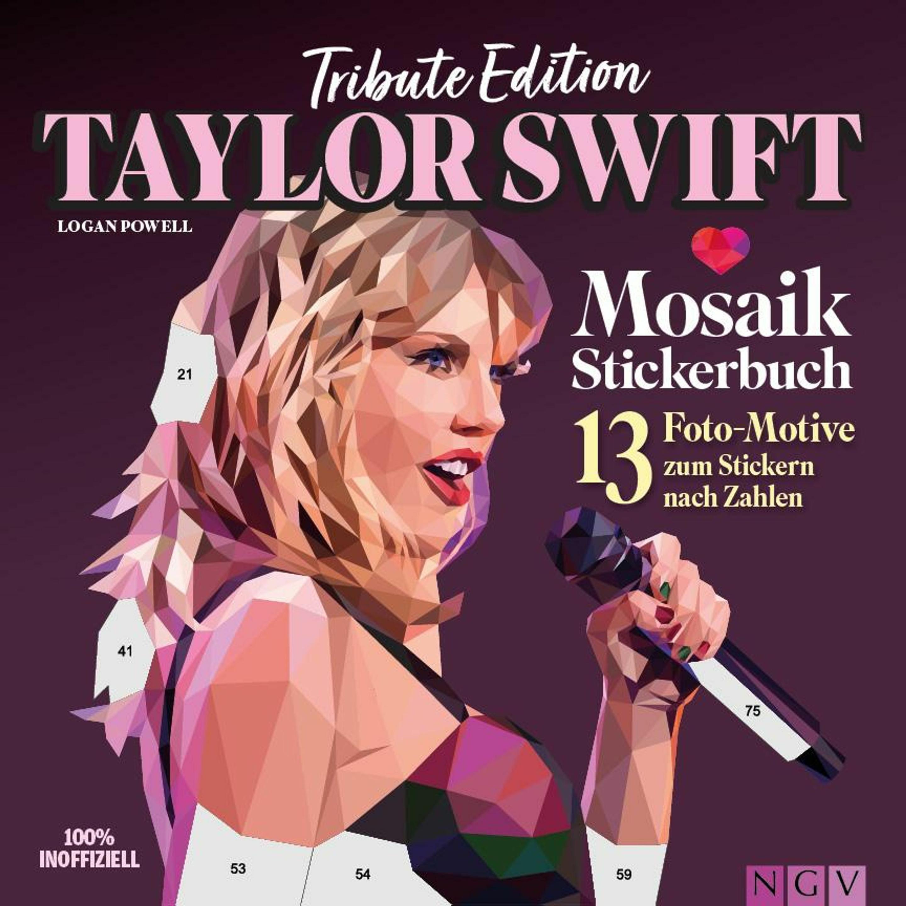 Naumann + Göbel, Sticker, Tribute Edition Taylor Swift - Mosaik-Stickerbuch