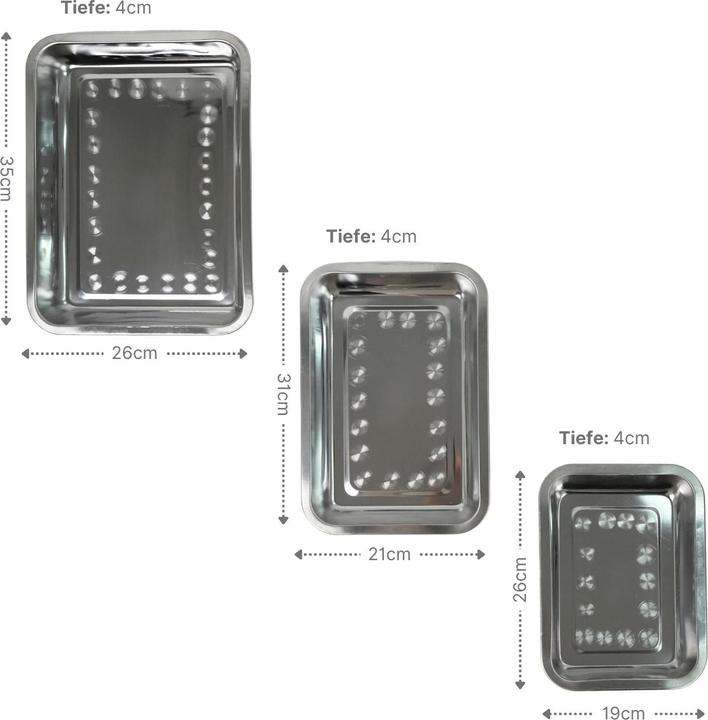 Produktbild B-Home 3-tlg. Backblech-Set