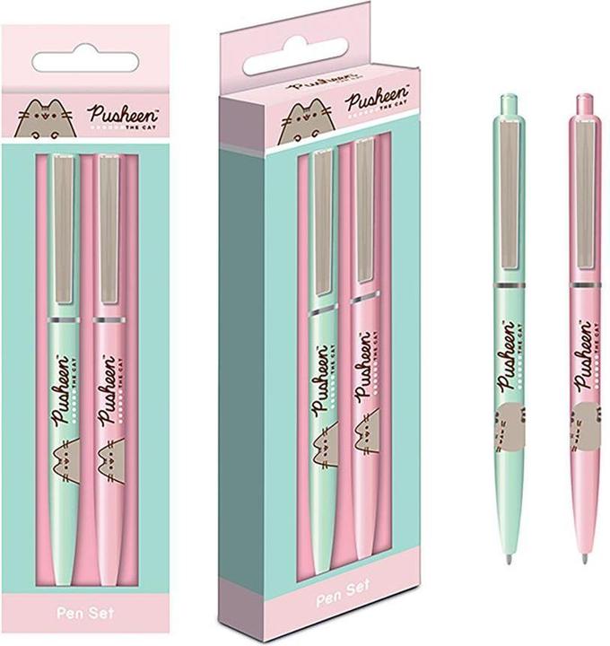 Produktbild Pusheen KugelschreiberSet Botanisch Set 2erPack (Grün, Pink, Braun, 2 x)