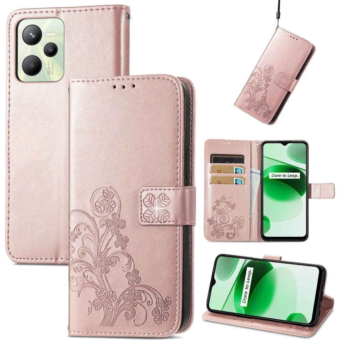 Thumbnail - König Design Hülle Handy Schutz für Realme C35 Case Cover Bumper Wallet Kartenfach Etuis Neu (Realme C35), Smartphone Hü...
