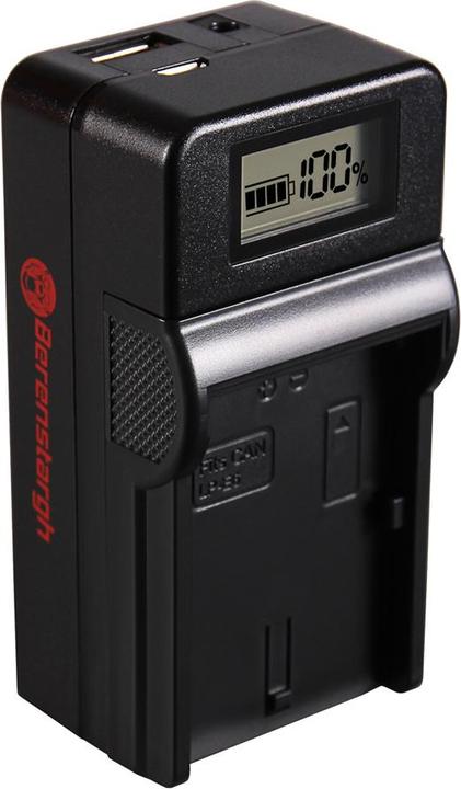 Produktbild Berenstargh Synchron USB Ladegerät f. Canon LP-E6 EOS 5D 60D 60Da 6D 7D EOS70D EOS-70D LP-E6 Mark II (Kamera Akku Ladegerät)
