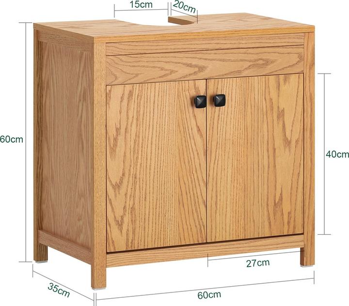 Produktbild SoBuy Waschbeckenunterschrank (60 x 60 x 35 cm)