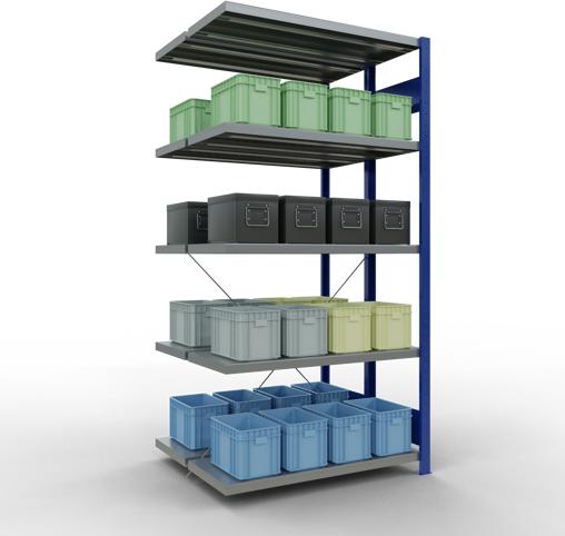 Actual product image Schulte Lagertechnik Double add-on shelf MULTIplus250