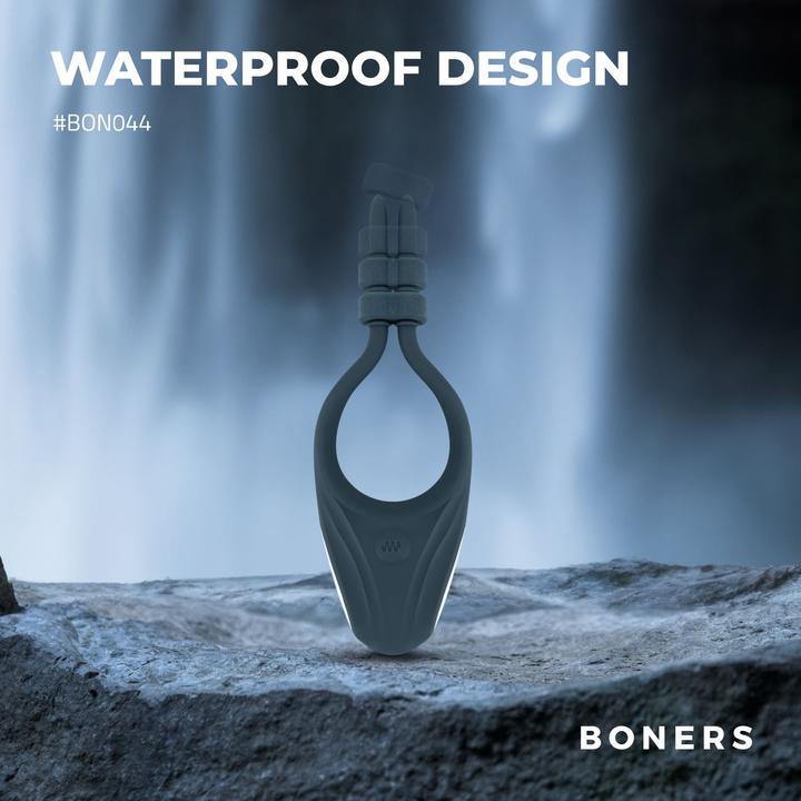 Actual product image Boners Adjustable Cockring - Blue (4 cm)