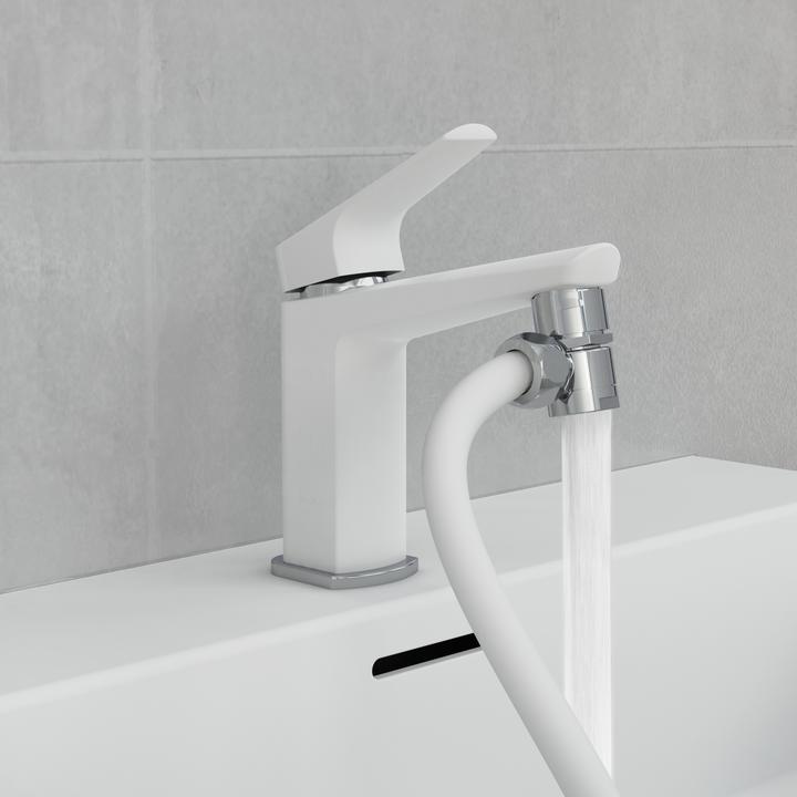Actual product image Eisl Shower head Bathroom washbasin shower White Water-saving seal DX25W-A (1 Beam type)