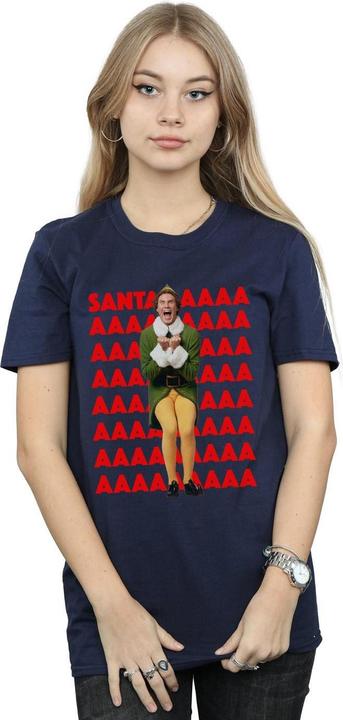 Immagine prodotto Elf Buddy Santa Scream Maglietta Ampia Donna (XL)