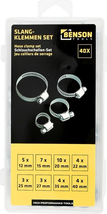 Actual product image Benson Hose clamp set 40 pieces (Set)