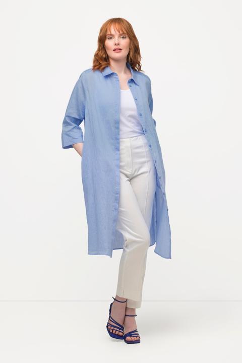 Actual product image Ulla Popken Extra Long 3/4 Sleeve Shirt Dress (42, 44)
