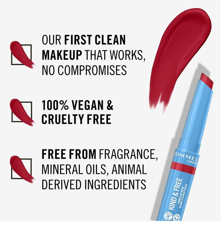 Actual product image Rimmel London Kind & Free Tinted Lip Balm (Lip balm, 17 ml)