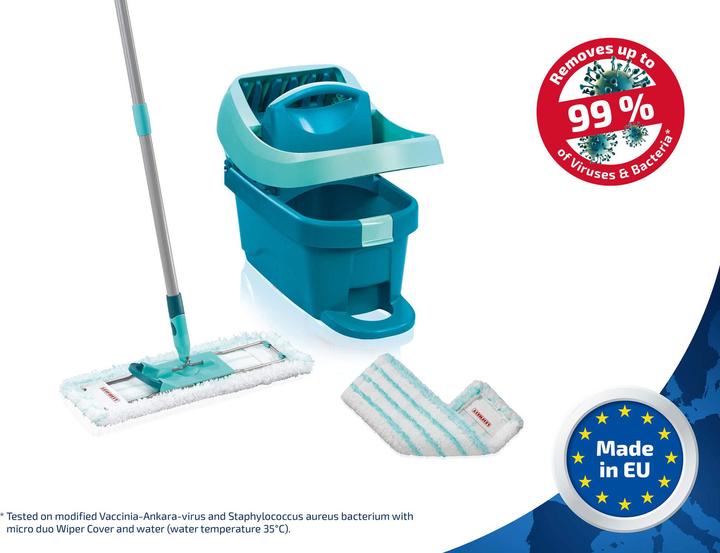 Leifheit Set Wischtuchpresse Profi XL mit Rollen und Bodenwischer (1 Stk.)