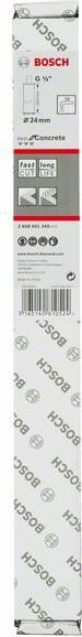 Produktbild Bosch Professional Zubehör Diamantnassbohrkrone G 1/2-Zoll Best for Concrete, 24 mm, 300 mm (24 mm)