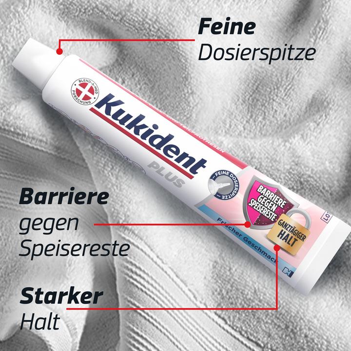 Immagine prodotto Kukident Plus Barriere gegen Speisereste-Frischer Geschmack 40G Haftcreme