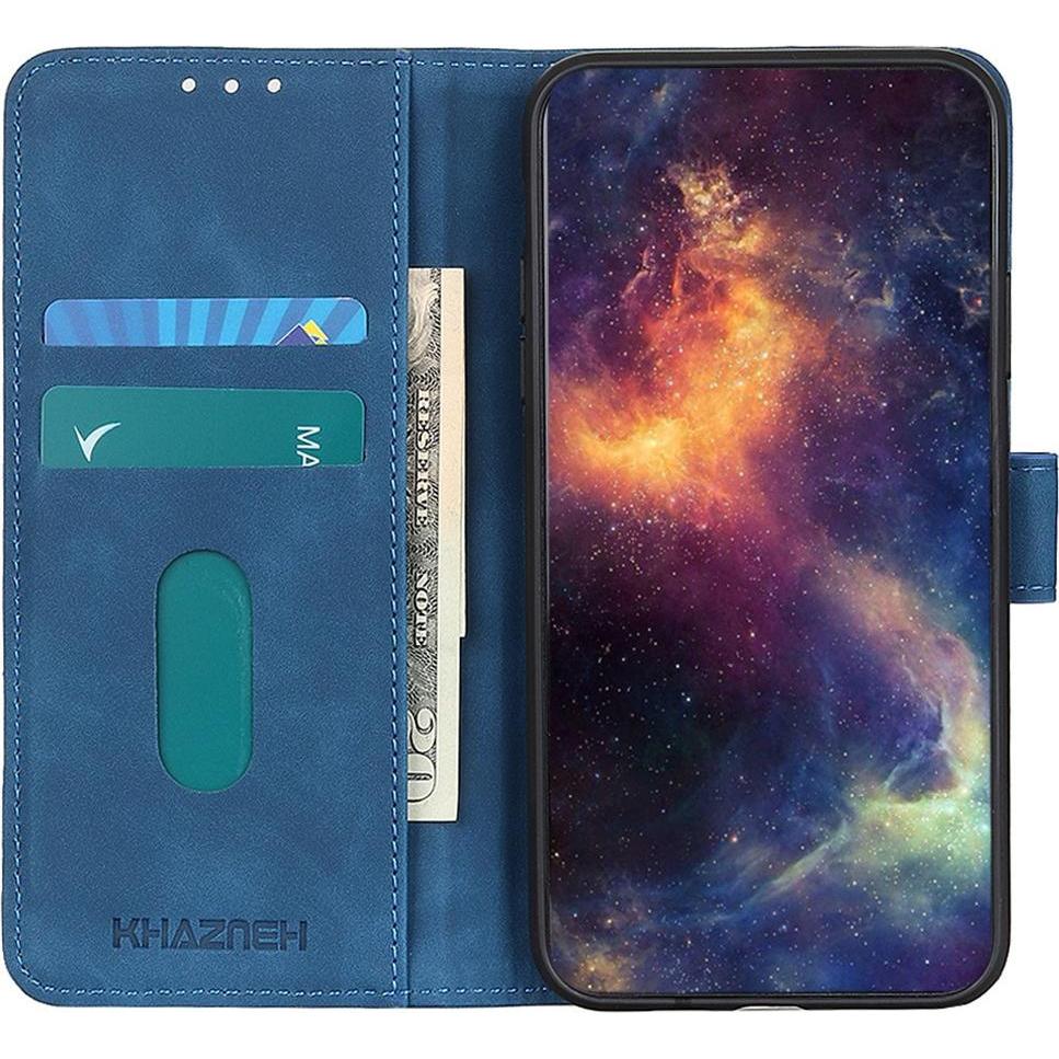 Thumbnail - Cover-Discount Xiaomi Redmi Note 11 / 11S - Leder Etui Hülle blau (Xiaomi Redmi Note 11), Smartphone Hülle, Blau