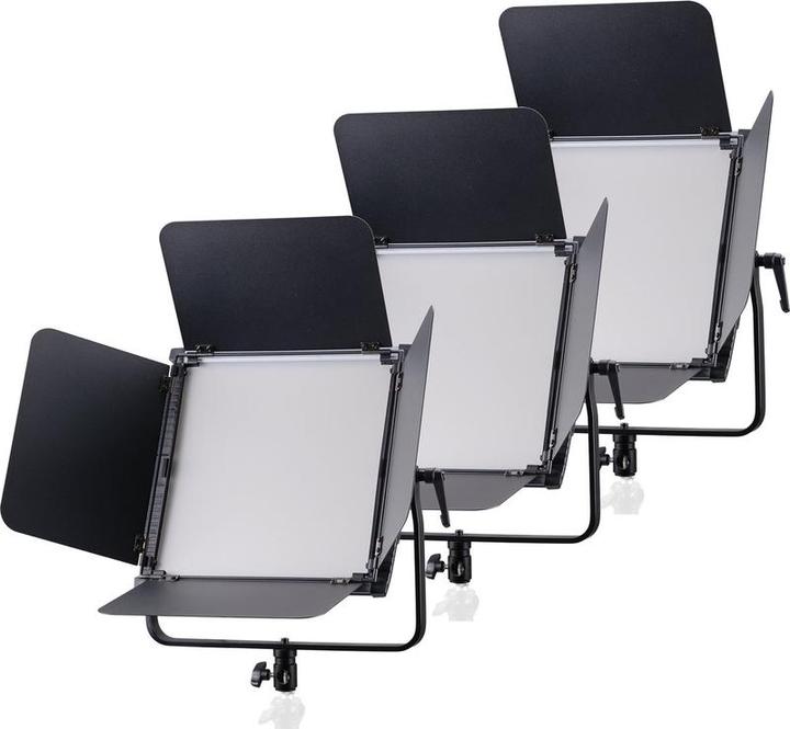 Image du produit Bresser Lampe de studio - Set de 3 - BR-S100B PRO - Intensité lumineuse réglable (éclairage de studio)