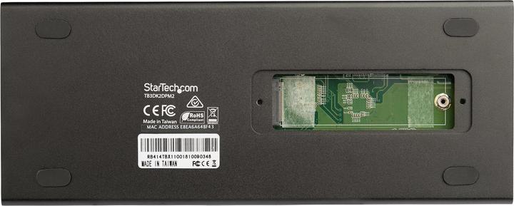 Actual product image StarTech Dual 4K 60Hz Monitor Thunderbolt™ 3 Docking Station - PCIe M.2 and SD Card Reader (Thunderbolt, USB-A, USB-C, 1 portion)