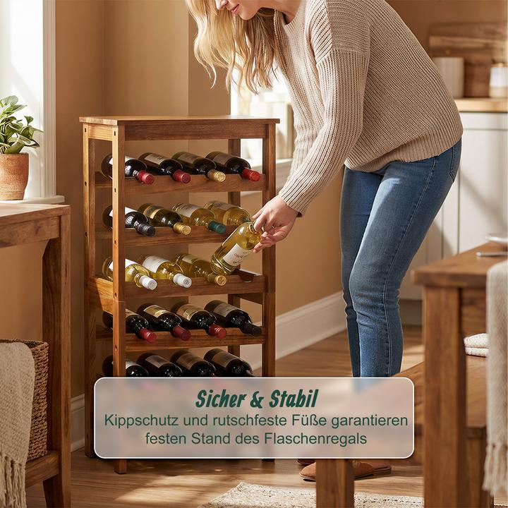 Actual product image Relaxdays winerack (24 bottles, 24 x 36 x 82 cm)