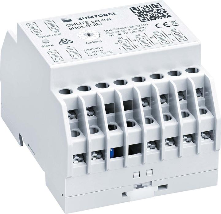 Produktbild Zumtobel Lighting Busschalteingangsmodul Onlite central eBox Bsim