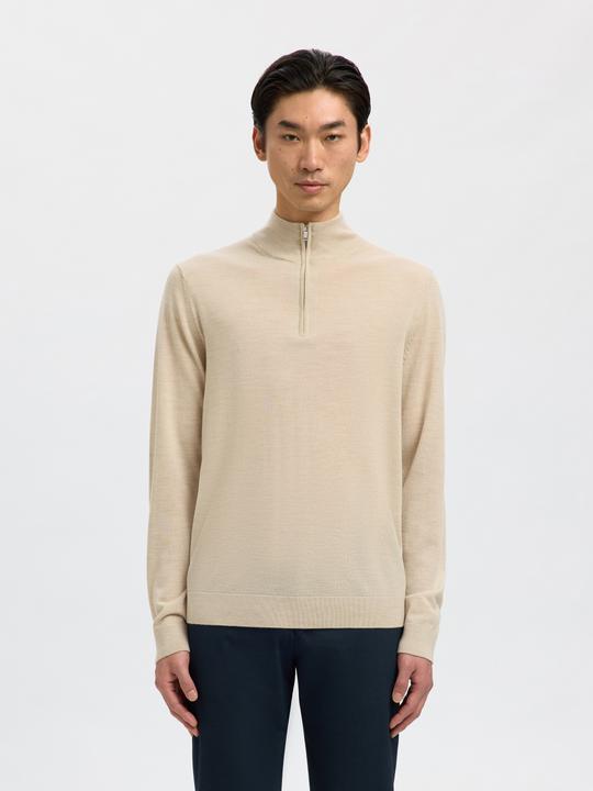 Produktbild Selected Slhtray Ls Knit Merino Half Zip Noos (XL)