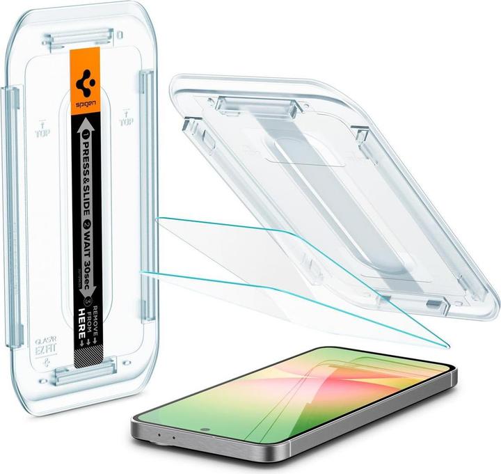 Actual product image Spigen Glas.tR Ez Fit (2 pcs., Samsung Galaxy A56 5G, Samsung Galaxy S24 FE)
