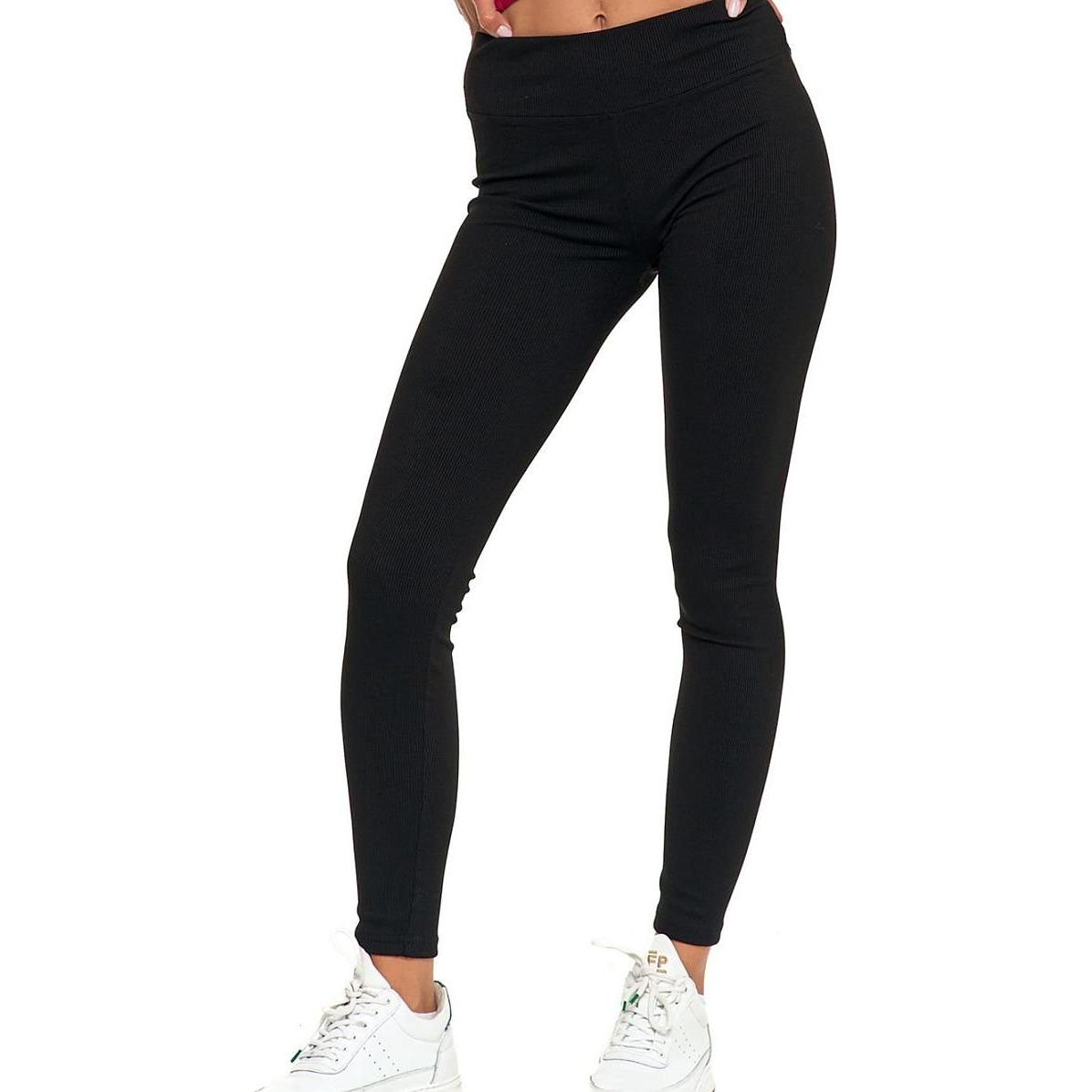 Moraj, Damen, Hosen, Lange Leggings, Schwarz, (M)