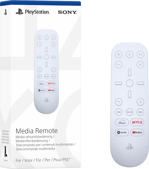 Actual product image Sony Media remote control (PS5, Playstation Classic)