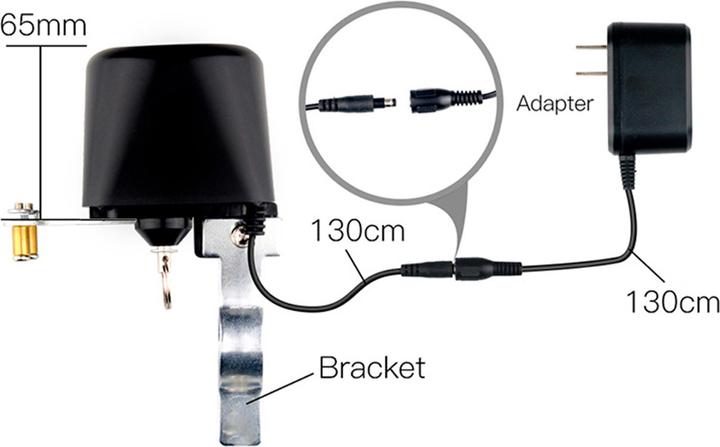 Actual product image PNI Safe House HS540 intelligent valve for shutting off the water/gas supply via the internet