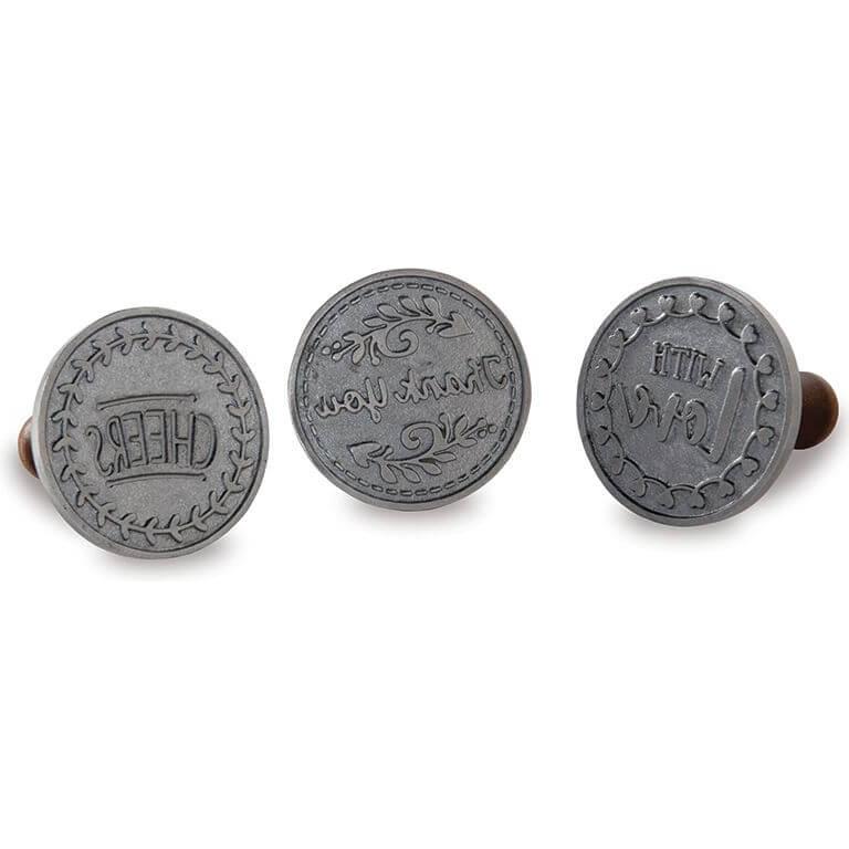 3x Nordic Ware Greetings Heirloom Cookie Stamps, Ausstechformen