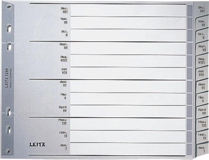 Nährwerte und Zutaten Leitz Register PP grau 18cm hoch
