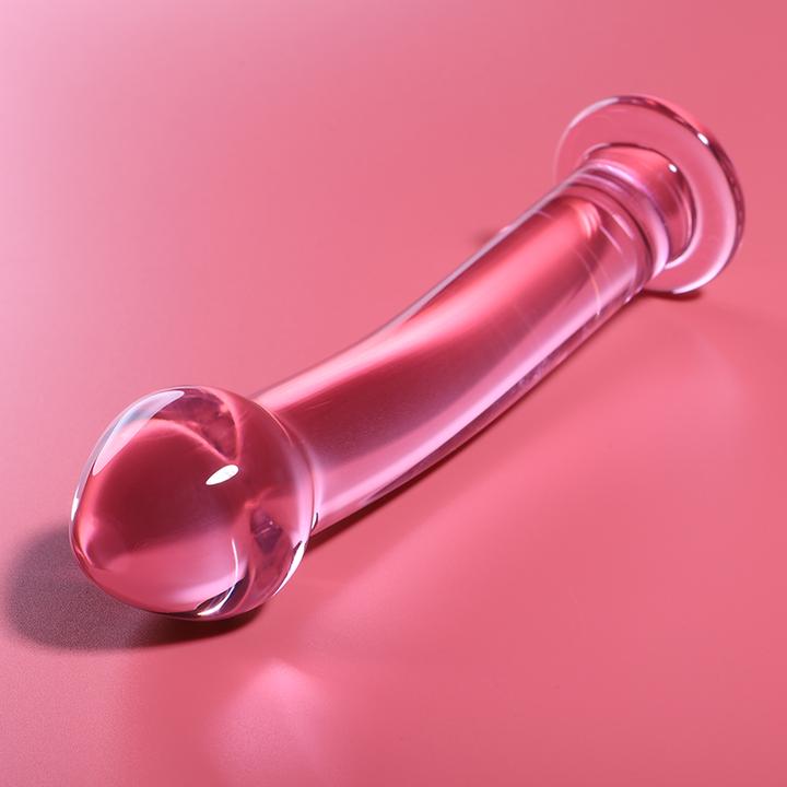Actual product image Ibiza NEBULA SERIES BY ™ - MODEL 10 DILDO BOROSILICATE GLASS 16.5 X 3.5 CM PINK