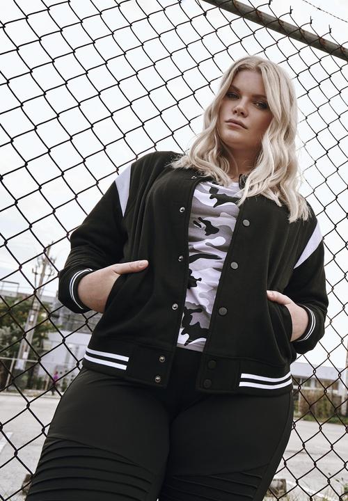 Immagine prodotto Urban Classics Giacca di felpa College Inset da donna (M)