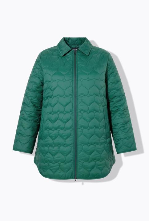 Actual product image Studio Untold Short coat, loose shape, quilted, hearts pattern