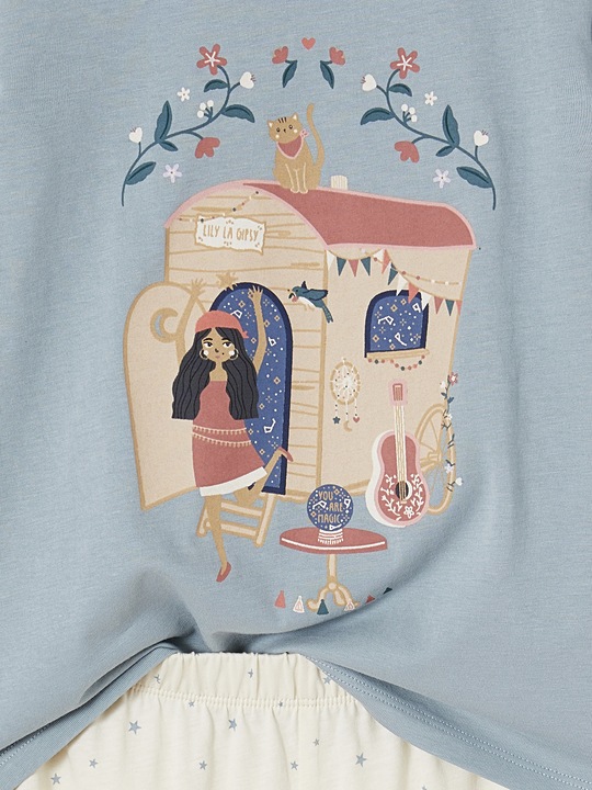 Image du produit Vertbaudet 2er-Pack lange Mädchen Schlafanzüge mit Boho-Print (98)