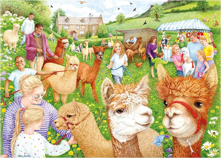 Produktbild Jumbo Spiele Falcon The Alpaca Farm 1000 Teile - Puzzle für Erwachsene (1000 Teile)