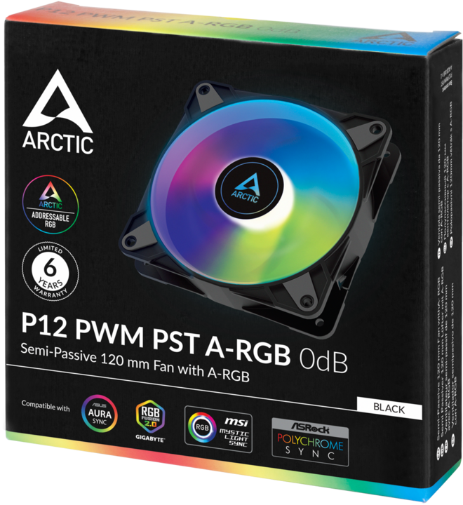 Produktbild Arctic P12 PWM PST A-RGB (120 mm, 1 x)