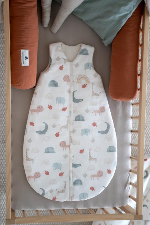 Actual product image Julius Zöllner Organic sleeping bag, Wild Friends (92 cm, 2.5 TOG, All-season)