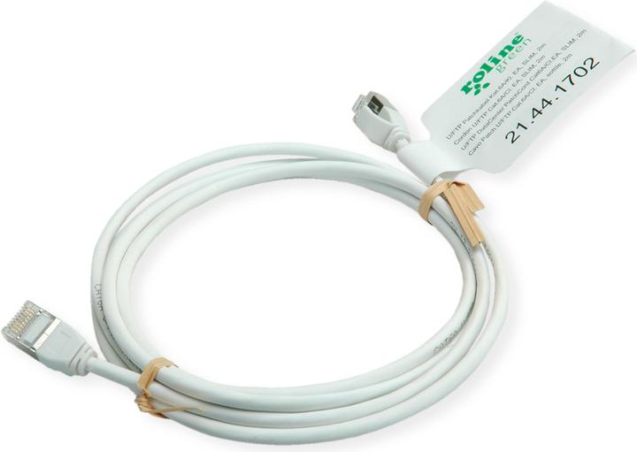 Actual product image Roline U/FTP patch cable Cat.6A (Class EA), LSOH, slim (U/FTP, CAT6a, 2 m)