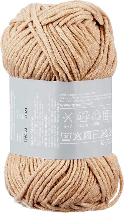 Produktbild Gründl King Cotton Sandfarben 10x50g (78 m)
