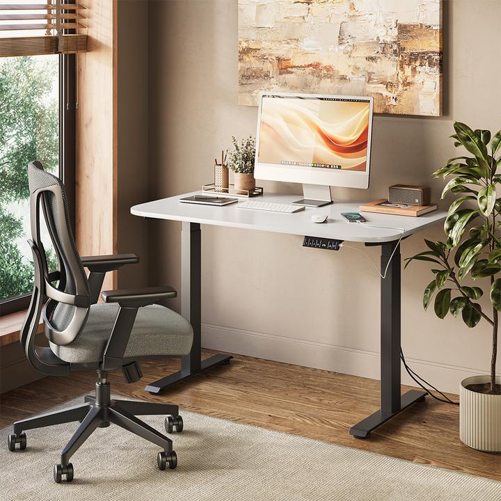 Produktbild Vicco Schreibtisch Elevate, Weiss/Schwarz, 180 x 57.5 cm (120 x 70 x 120 cm)