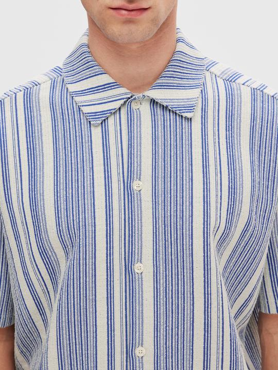 Produktbild Selected Gestreiftes Kurzarmhemd (L)