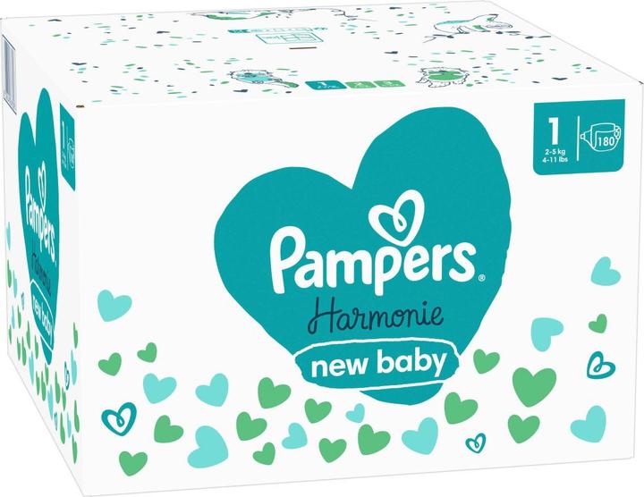 Productafbeelding Pampers Harmonie (Gr. 1, Maandelijks pakket, 180 Pcs.)