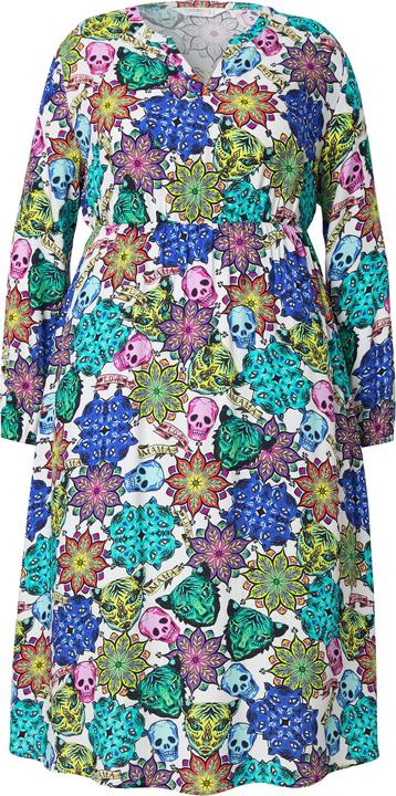 Produktbild Angel of Style Midikleid, Totenkopf-Alloverdruck, Langarm (42)