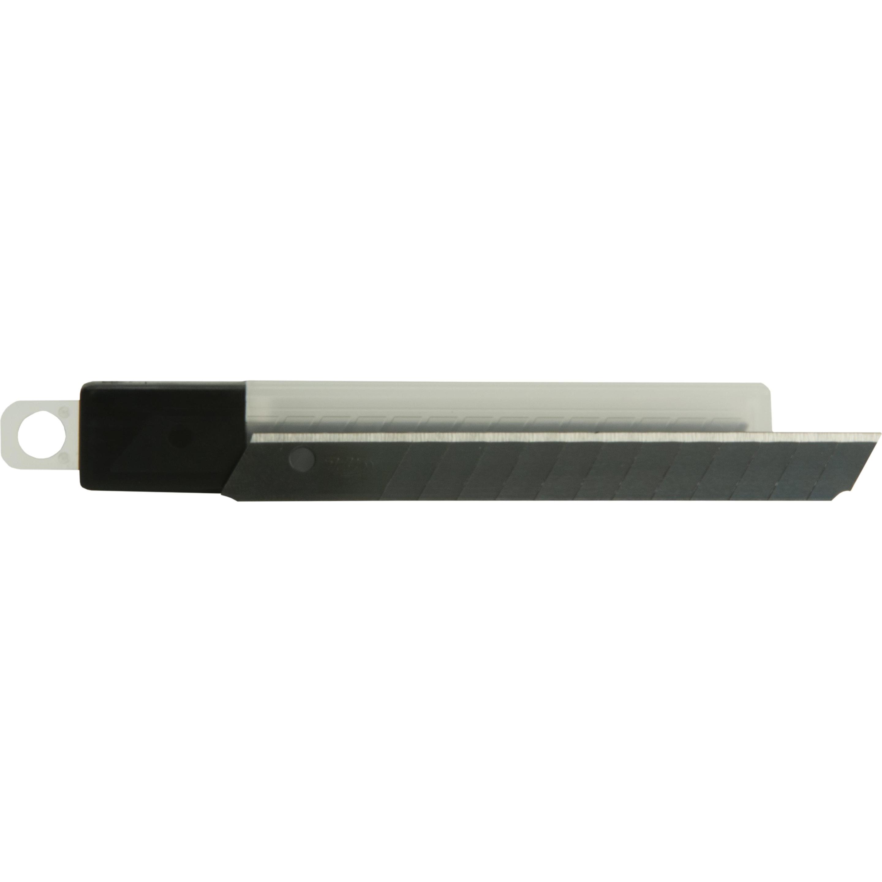 Ecobra, Cutter, Carbonstahl-Klinge 9mm 770849 Premium Plus,schwarz 6 Stück (Ersatzklinge)